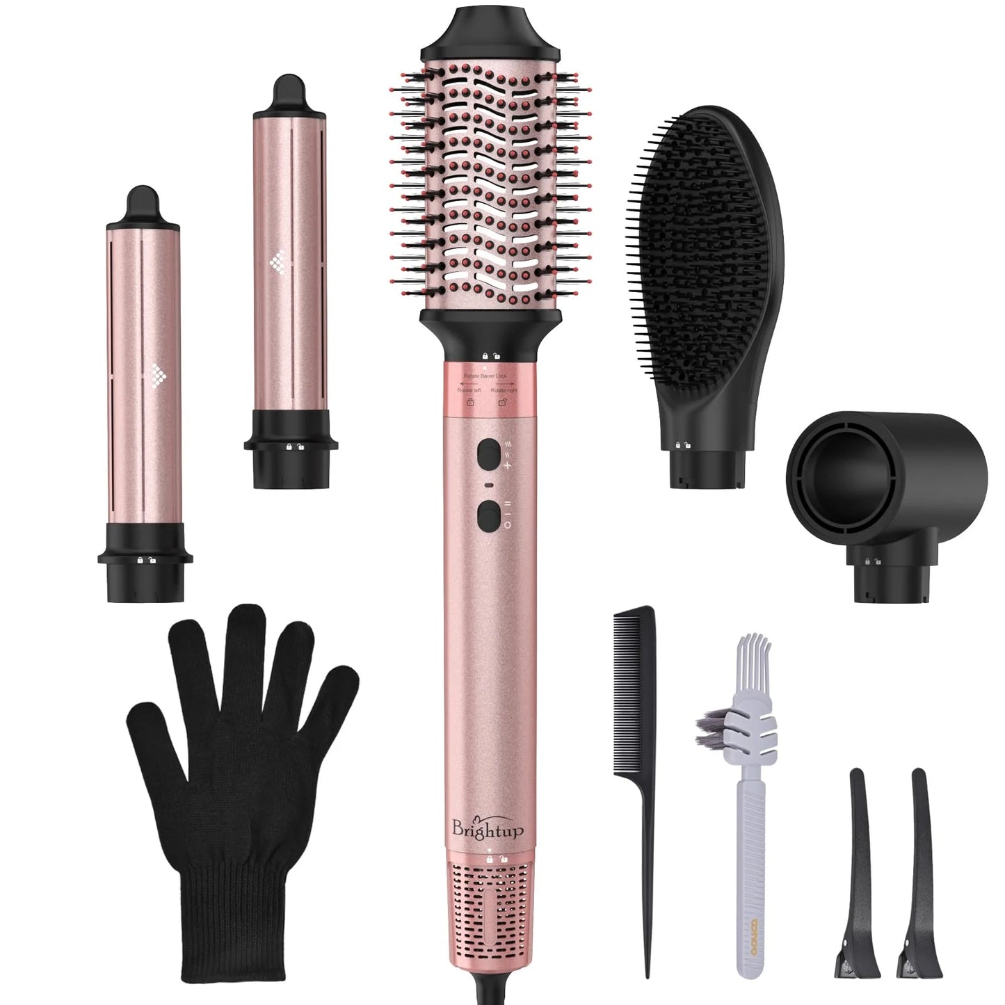 Air Styler, Professional Hair Dryer Brush with RPM High-Speed Negative Ionic Blow Dryer, Auto Wrap Curlers, Multi Hair Styler for Fast Drying Styling Curling Straightening Volumizing C30